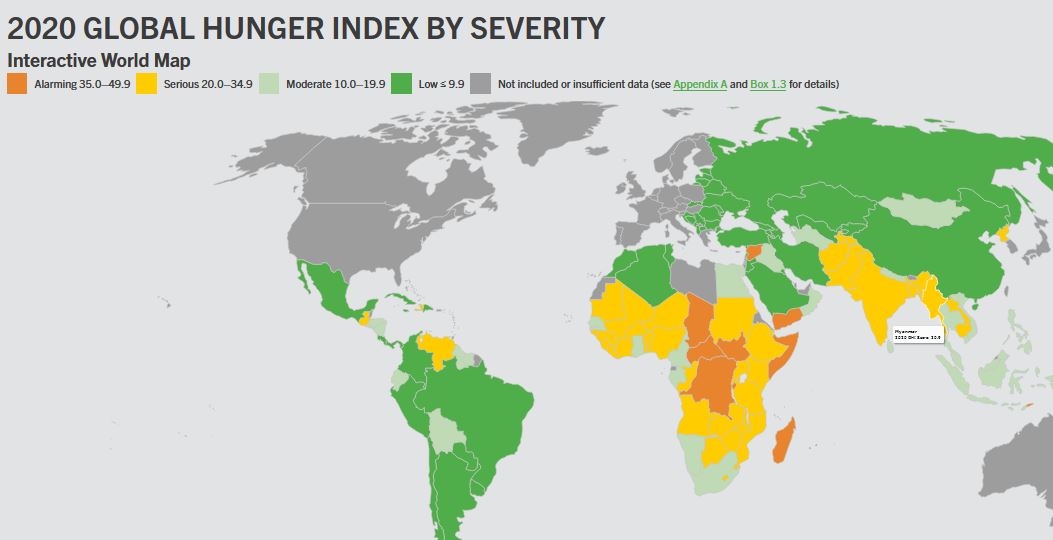 GHI shows Timor-Leste is a country with a second alarming levels of hunger
