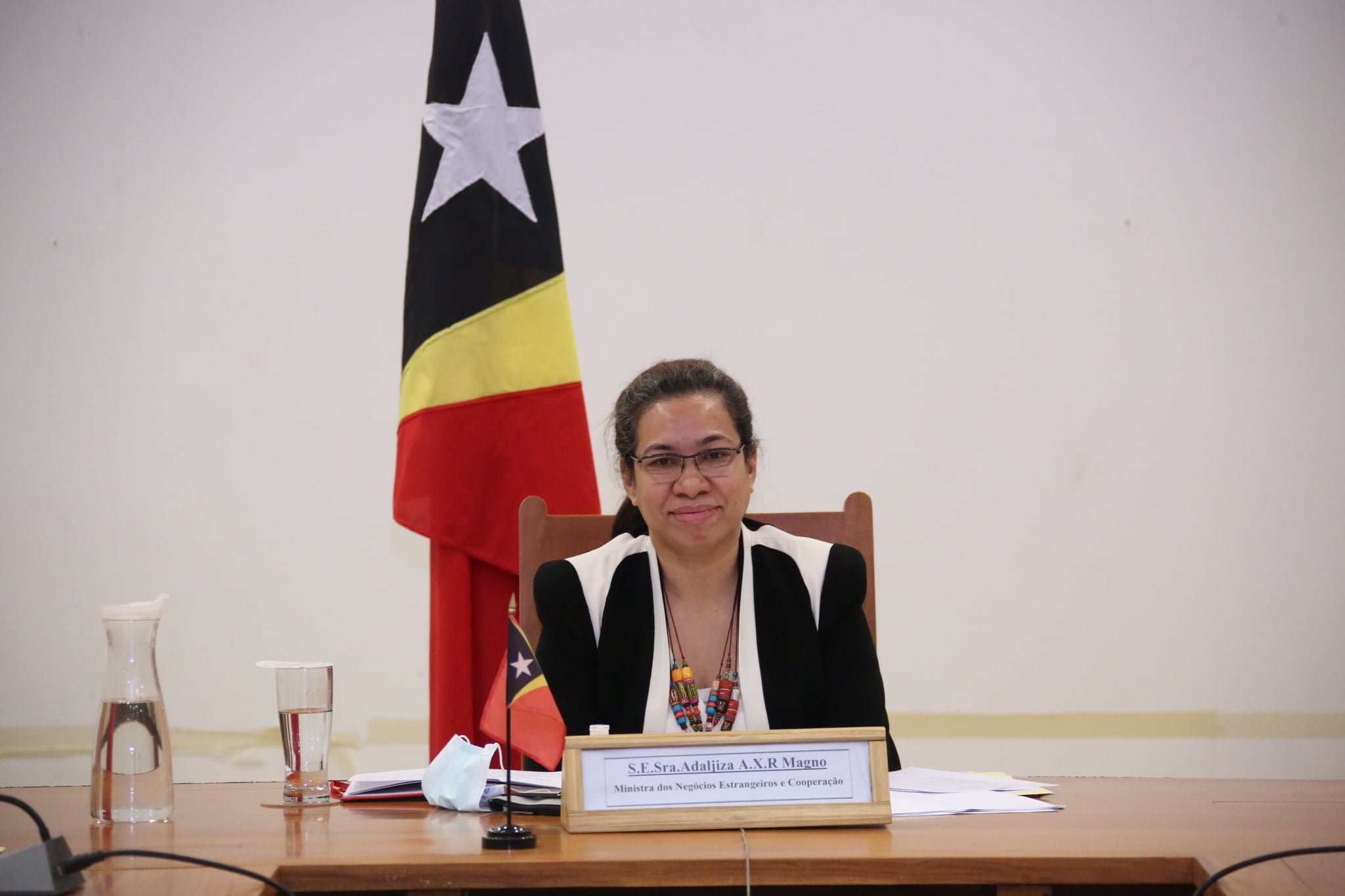 Timor-Leste join a virtual discussion on the impact of covid-19 on woman and girls in the context of Human Trafficking