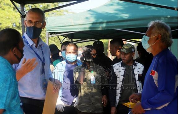 United Nations delivers a letter to Charismatic Leader Xanana Gusmão at Vera Cruz Isolation Center
