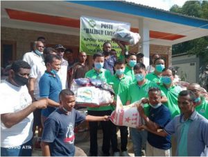 CYBATL provides essential goods to the victims of natural disaster in Manatuto municipality