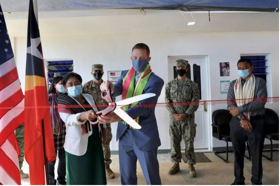 The U.S Navy Seabees establishes a new health clinic in KAADABUNAK