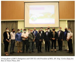 MCC concludes a two-week mission to advance TL’s compact program