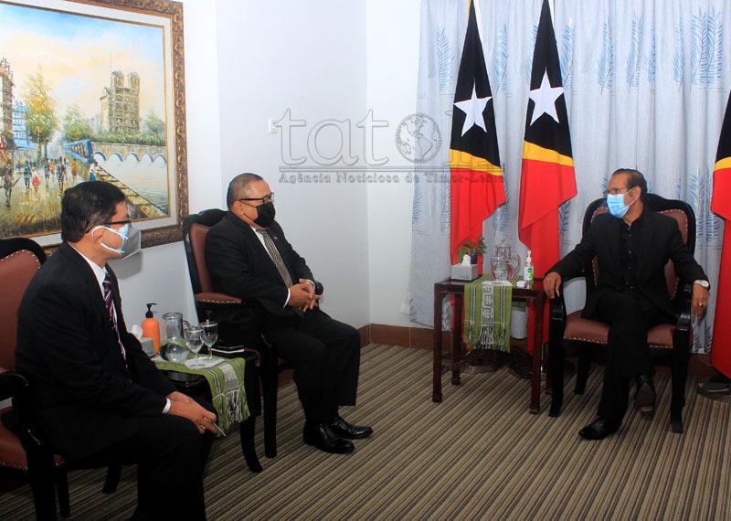 Ambassador Sahat Sitorus bid farewell to Prime Minister Taur Matan Ruak