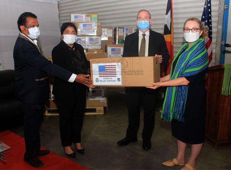 US Pacific Air Forces hand over PPE to MoH