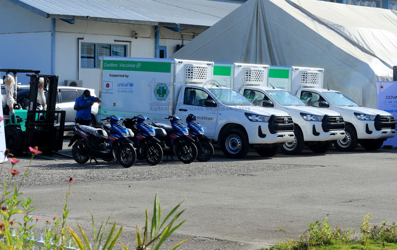 UNICEF-Japan hand over three units of refrigerated vehicles to Ministry of Health