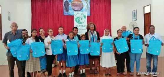 USAID supports 5,000 Biodegradable Bags for the Canossa school