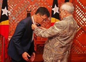 WFP Country Director Dagen Liu awarded the Order of Timor-Leste