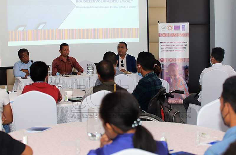 UNDP and MoAS provide training to empower youth in the process of decentralization in TL