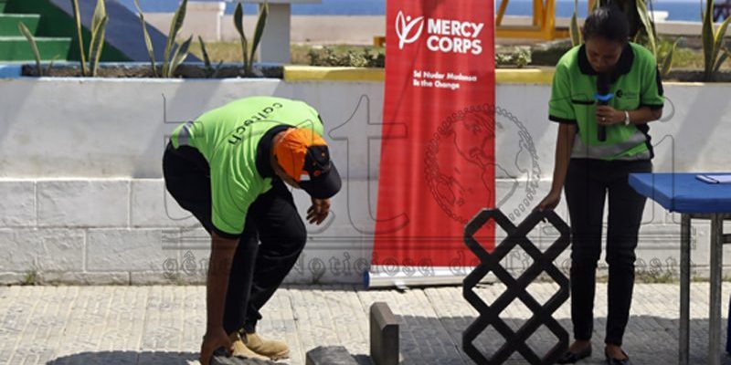Mercy Corps and Caltech company launch tiles made out of plastic waste