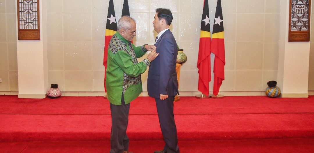 President Horta awards Medal of Merit to Korean Ambassador, Kim Jeong-Ho