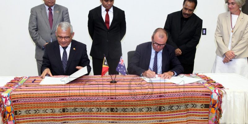 Timor – Leste and Australia sign an Agreement for Community Resilience and Economic Recovery