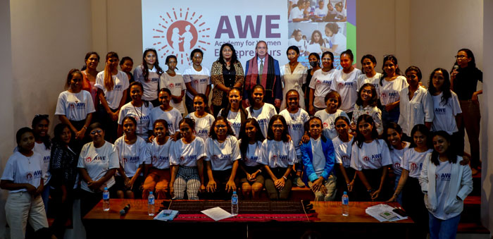 USA and CCI-TL support AWE offers capacity building to 45 young women entrepreneurs