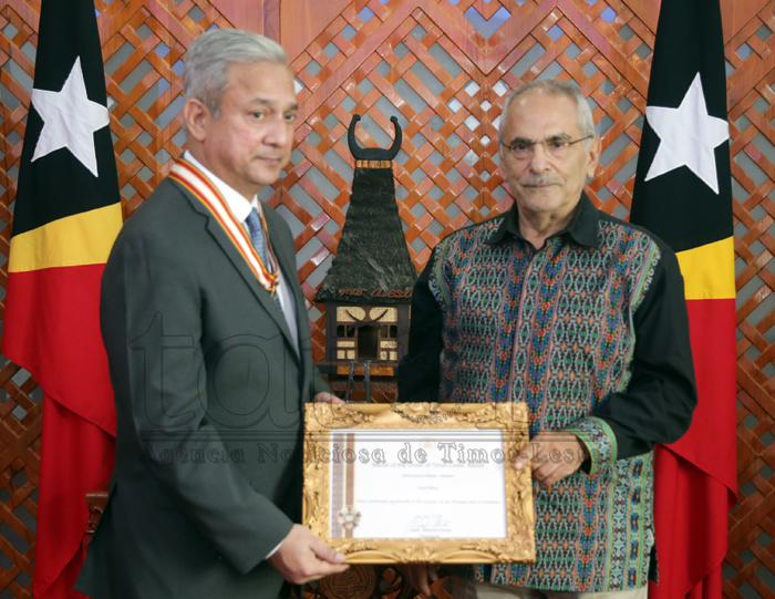 ADB Representative awarded the Order of Timor-Leste