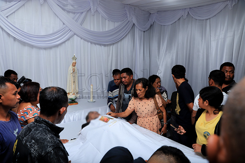 Luís Lobato laid to rest in Leorema , Liquiça
