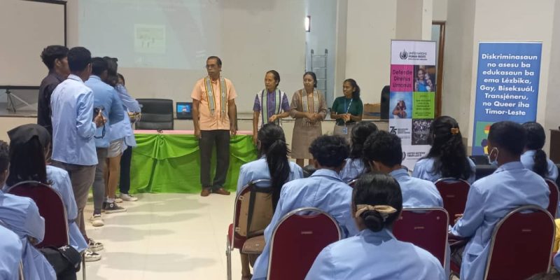 UNHR-TL and UNTL conducted a seminar to avoid discrimination against LGBTIQ in the School environment