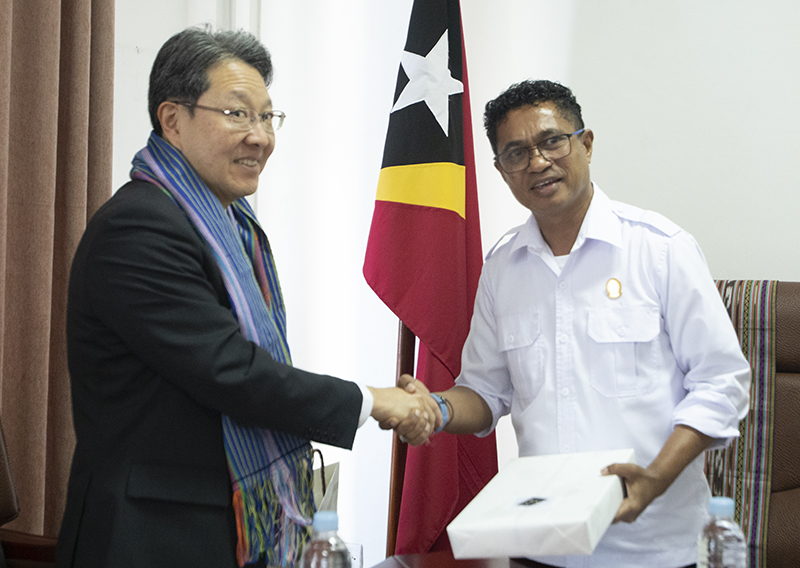 Ambassador Kimura and Vice PM, Assanami discuss continuation of Rural Development project