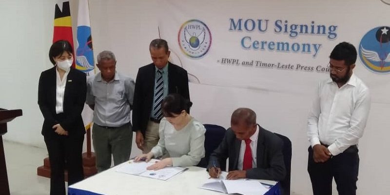 Press Council and HWPL sign agreement on Capacity Building for Timorese Journalists
