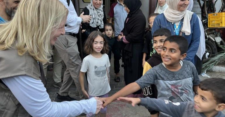 UNICEF Executive Director Catherine Russell visits Gaza