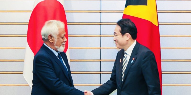 Prime Minister Kishida and Gusmão to prioritize the economic diversification of Timor-Leste
