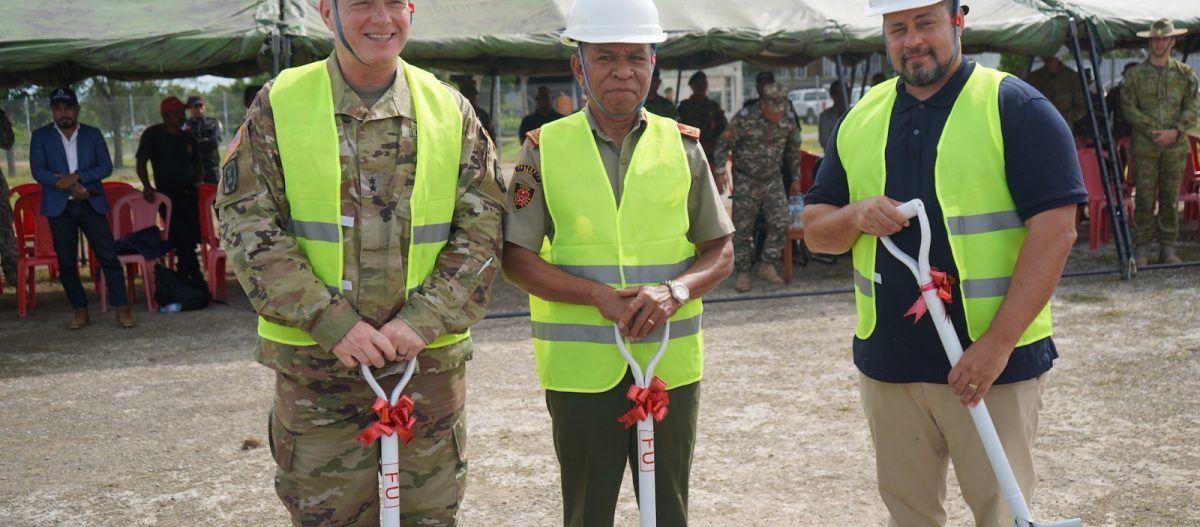 U.S. Embassy and F-FDTL celebrate groundbreaking ceremony for construction of F-FDTL Air Component Hangar