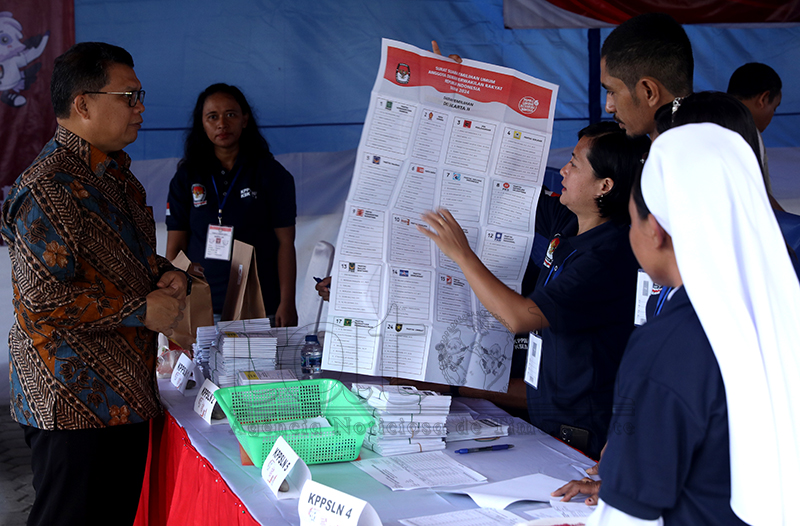 Presidential Election: Indonesian citizens cast votes in Timor-Leste