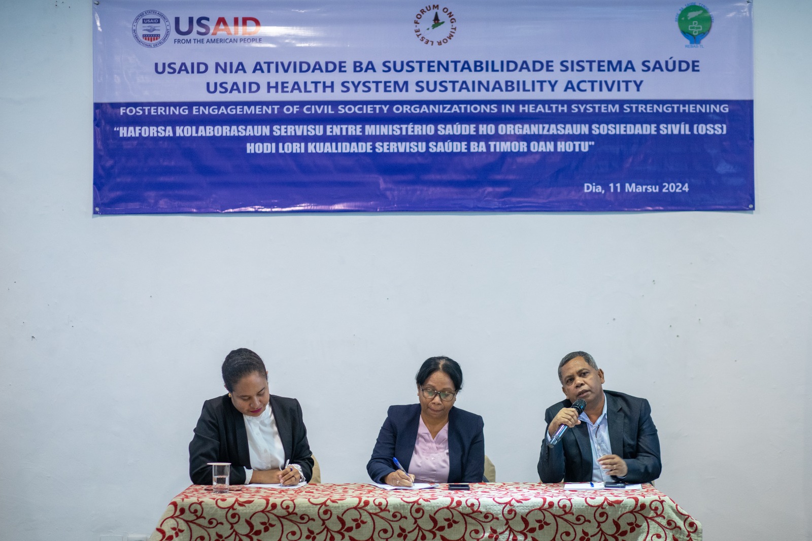 FONGTIL and REBAS-TL organize first-ever national health dialogue with the government
