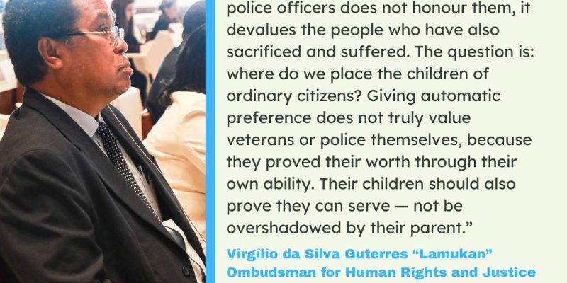 PDHJ Calls for Revision of Discriminatory Criteria in 2025 PNTL Member Recruitment and Training