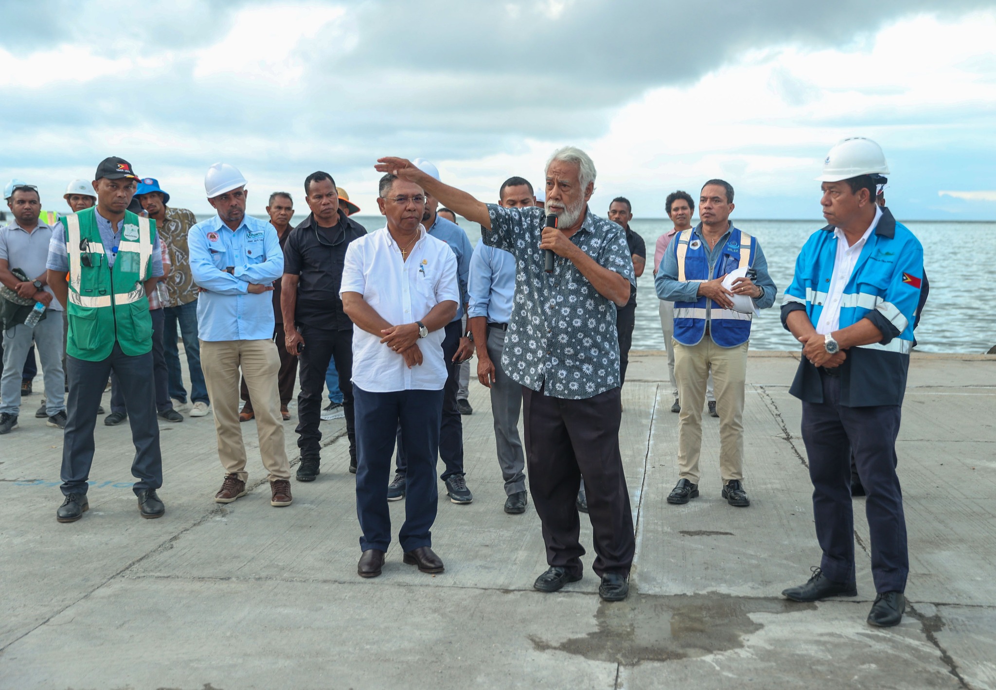 PM Gusmão accompanies launch of Dili Urban Drainage Project between Caicoli and Dili Port
