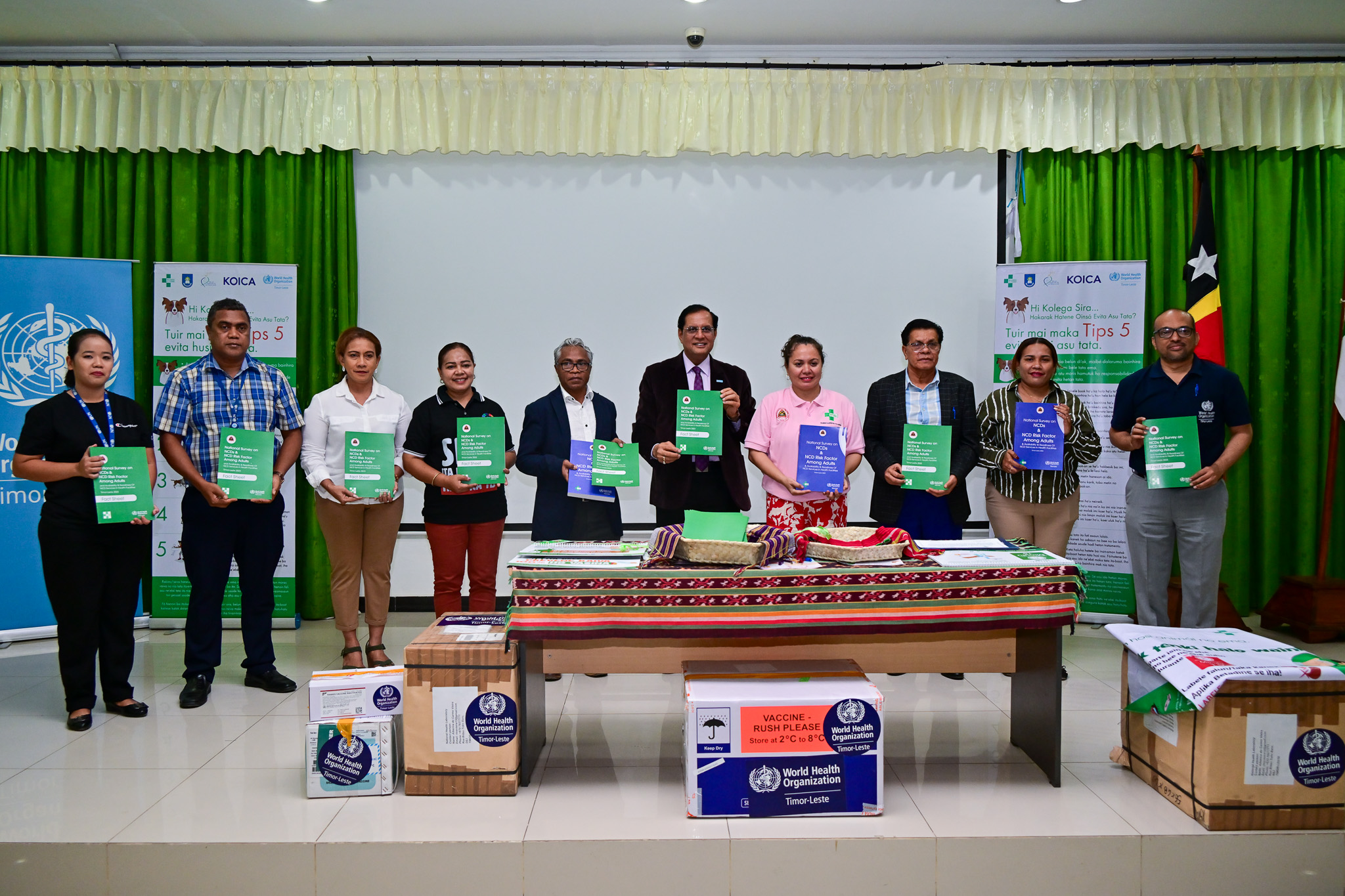 WHO Hands Over Rabies Vaccines to MoH and Launches Health Survey in Timor-Leste