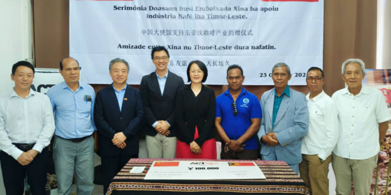 China donates 100,000 RMB to support coffee revitalization in Timor-Leste