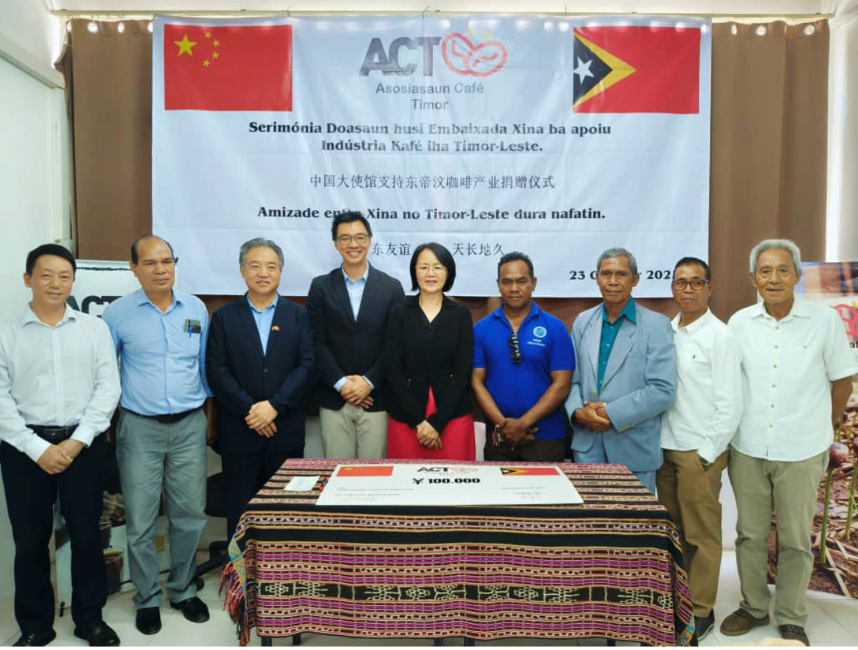 China donates 100,000 RMB to support coffee revitalization in Timor-Leste