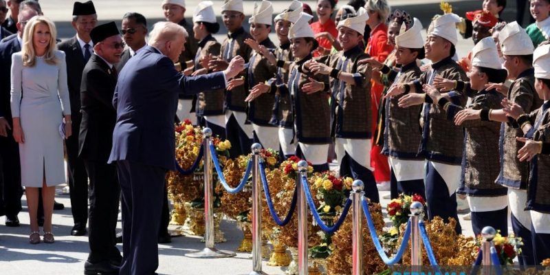 President Donald Trump Arrives in Malaysia for 47th ASEAN Summit