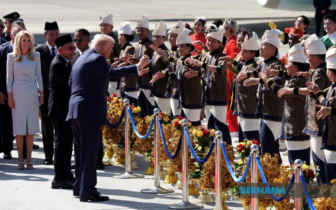 President Donald Trump Arrives in Malaysia for 47th ASEAN Summit
