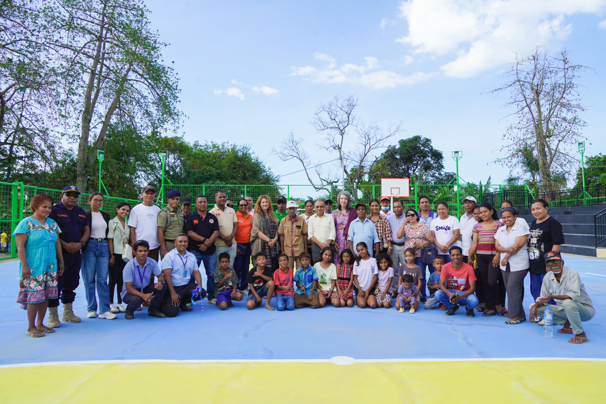 Strengthening Social Cohesion: UNDP Inaugurates Rehabilitated Futsal Field in Villa Verde