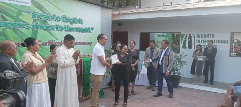 Incanto International Institute graduates first stage of English language trainees