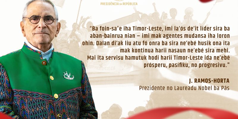 President Ramos-Horta calls on youth to build a prosperous and peaceful Timor-Leste