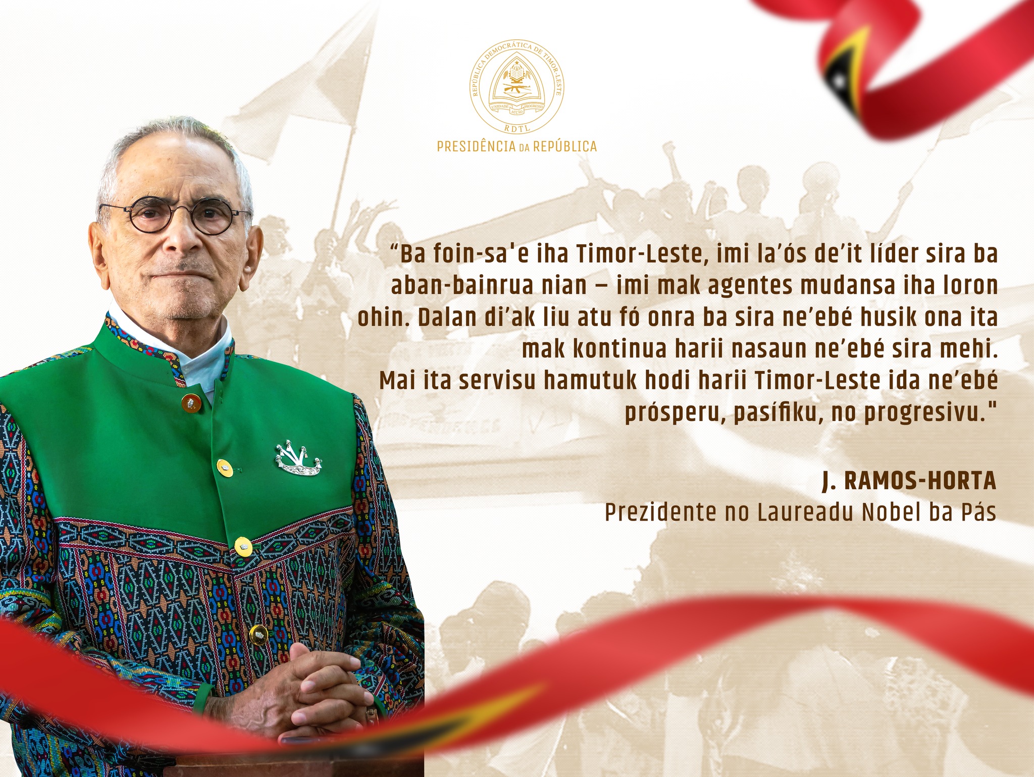 President Ramos-Horta calls on youth to build a prosperous and peaceful Timor-Leste