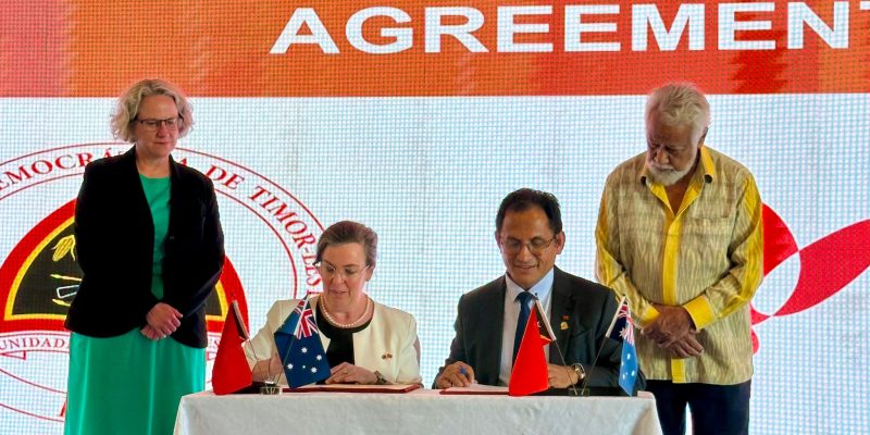 Timor-Leste and Woodside sign cooperation agreement to mature Timor-based liquefied natural gas project