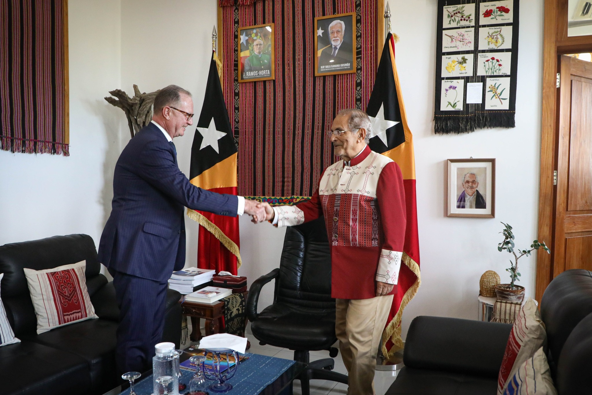 President Ramos-Horta bids farewell to the ambassador of Austria