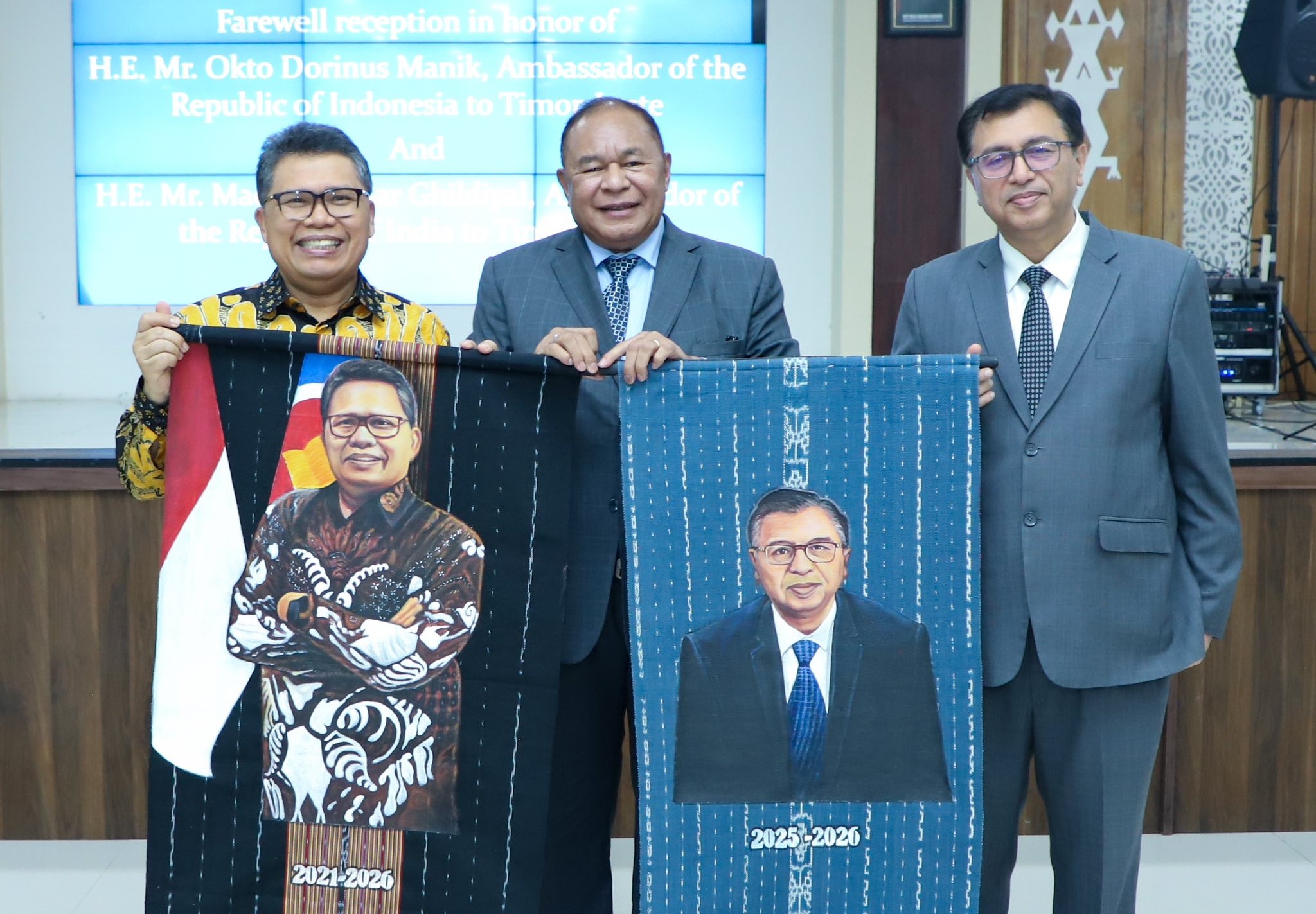 Timor-Leste honors Indonesian and Indian Ambassadors at farewell reception