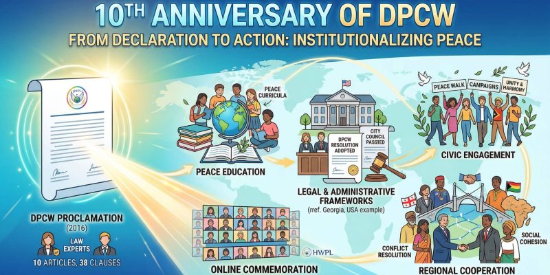 From Declaration to Action: The 10th Anniversary of DPCW Marks a Milestone in Institutionalizing Peace