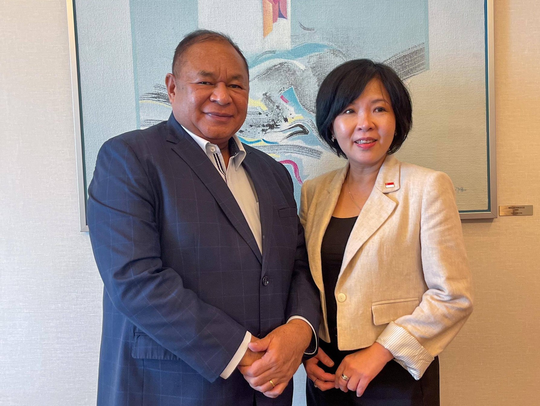 Foreign Minister Freitas meets newly appointed Singapore ambassador to Timor-Leste