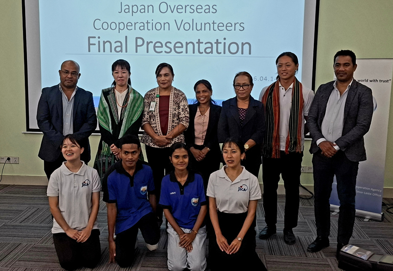 Four Japanese volunteers present results of two-year assignment in Timor-Leste