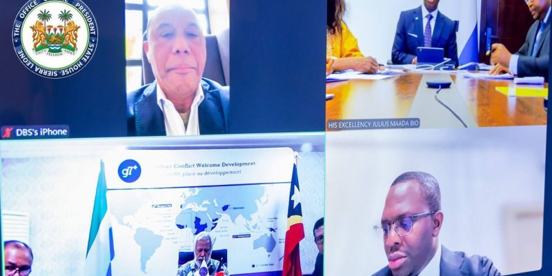 Timor-Leste, Sierra Leone discuss collective action to restore peace in g7+ countries