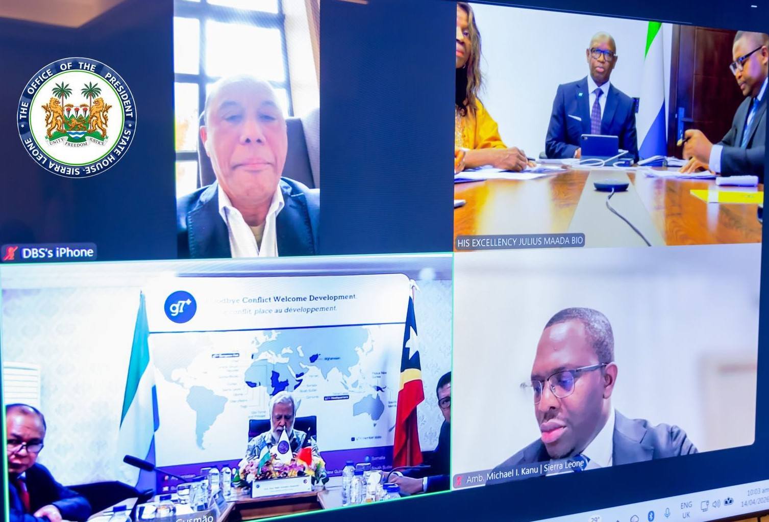 Timor-Leste, Sierra Leone discuss collective action to restore peace in g7+ countries