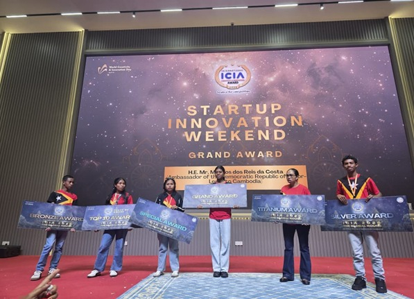 Timorese students win multiple awards at International Creativity and Innovation Competition in Cambodia
