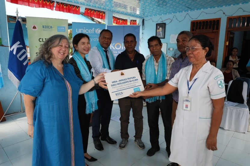 Govt and partners deliver climate-smart services for children in Hera