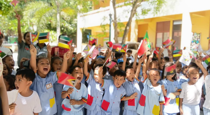 Portugal’s Secretary of State for School Administration, Maria Luísa Oliveira visits CAFE school in Dili