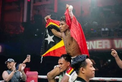 Timorese boxer Deniel de Assis Belo shines at HW Sport Night Bali event