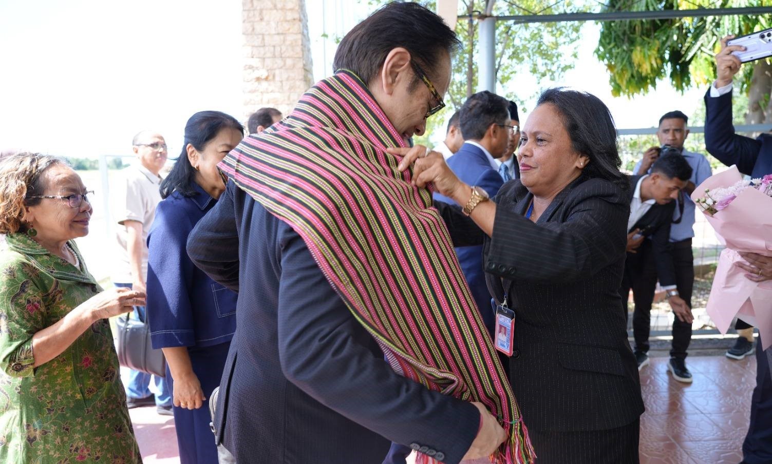 Former Indonesian Foreign Ministers arrive in Dili for Timor-Leste independence anniversary